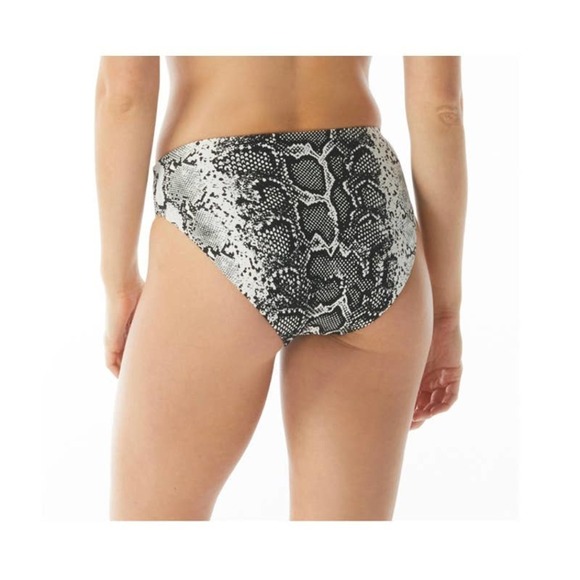 Vince Camuto BLACK Reversible High-Leg Bikini Swim Bottom, US Large - Picture 1 of 8
